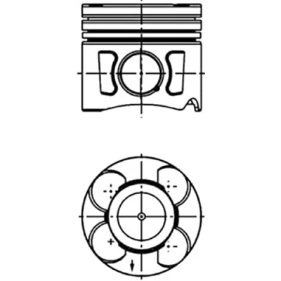 Image de KOLBENSCHMIDT 41289600 Piston 69,6 FIAT: Punto Evo 3/5 portes, Grande Doblo I Cargo, OPEL: Corsa C Tigra Twintop