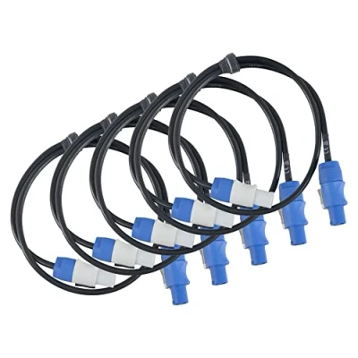 Image de Pronomic Power Twist 1 Câble d&#039;alimentation 1m lot de 5