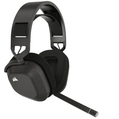 Image de Corsair HS80 Max Wireless Casque de Jeu Multiplateforme avec Bluetooth Dolby Atmos Microphone Qualité Professionnelle Compatible iCUE PC, Mac, PS5, PS4, Mobile Gris Acier