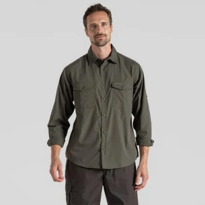 Image de Craghoppers Homme Mens Kiwi Long Sleeved Shirt, Chemise De Randonnée, Cedar, XXL EU