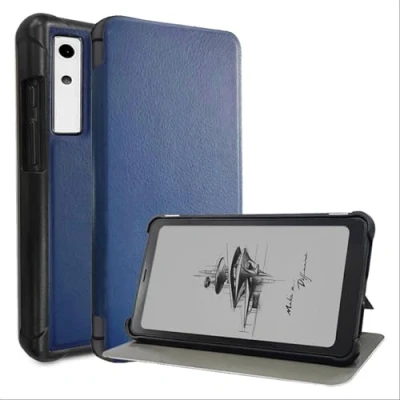Image de GIOPUEY Coque Compatible avec Onyx Boox Palma/Kant 6.13, étui en Cuir [étui à Rabat] Housse Support Fonction, 360 Protection Bleu foncé