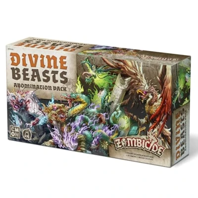 Image de Zombicide White Death : Divine Beasts Abomination Pack Extension de créature mythique, jeu stratégie coopératif avec figurines table, à partir 14 ans, 1 6 joueurs, heure jeu,