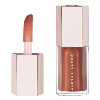 Image de FENTY Beauty Original by Rihanna Mini Gloss Bomb Universal Lip Luminizer à lèvres au beurre de karité 5,5 ml (Travel Size) Bella (01 Glow)
