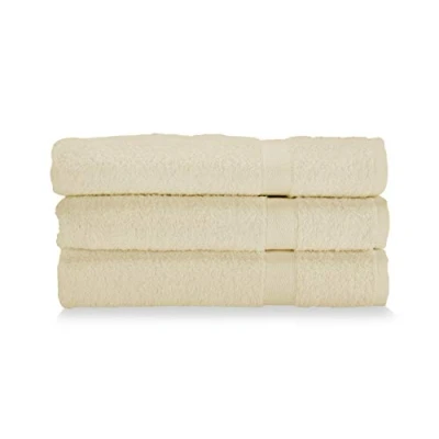 Image de Gabel Lot de 3 Serviettes pour Visage, éponge en Pur Coton, hydrophile, 60 x 100 cm, écru
