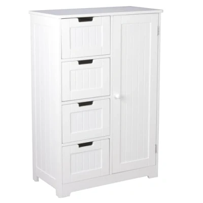 Image de Armoire Salle de Bain FINEBUY Blanc 56 x 83 30 cm