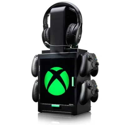 Image de Armoire de jeu NUMSKULL Xbox Light Locker LED Support manette Noir