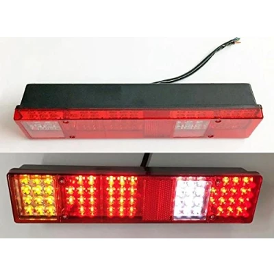 Image de 2 x 24 V 60 LED Remorque Camion benne Châssis Camper Feu arrière Indicateur Lampes
