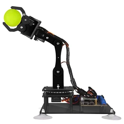 Image de Adeept Kit de Bras robotique 5 DOF Compatible avec Arduino IDE Robot à Monter soi même Vapeur écran OLED Code Traitement et tutoriel PDF