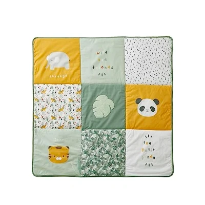 Image de VERTBAUDET Tapis de Sol Hanoi Multicolore 100X100