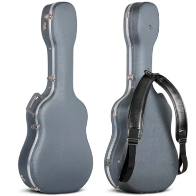 Image de CAHAYA Étui pour Guitare Acoustique à Motif de Diamant Rigide étanche en ABS Rembourrage 1,5 cm d&#039;épaisseur adapté Une 41 Pouces CY0247
