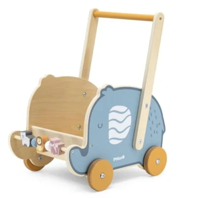 Image de Viga Toys Chariot de marche &quot;Poussette Eléphant&quot; A partir 12 mois