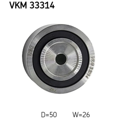Image de SKF VKM 33314 Galet Enrouleur PEUGEOT: Boxer Van, Minibus, Сamion à Plateau/Сhâssis, FIAT: Ducato II Plateau/Сhâssis