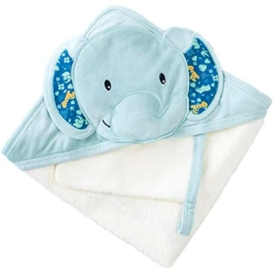 Image de DOMIVA Coffret Sortie de Bain Brodée + Gant Zanimo 75 x cm