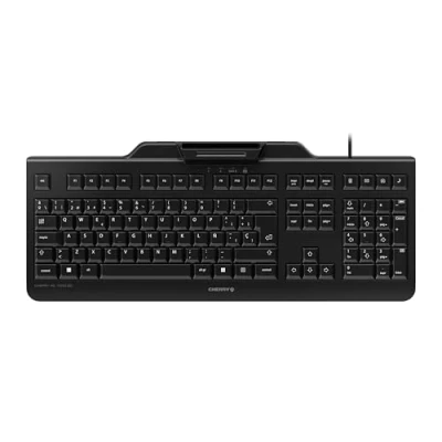 Image de Clavier et Lecteur de Puce Intégrée (ID) Cherry Noir