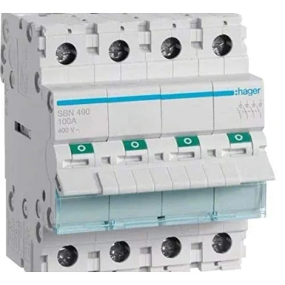 Image de Interruptor modular, 4 polos, 100A