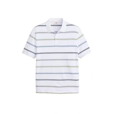 Image de Levi&#039;s Homme Polo Authentic Rowan Stripe Bright White Multi Colour L