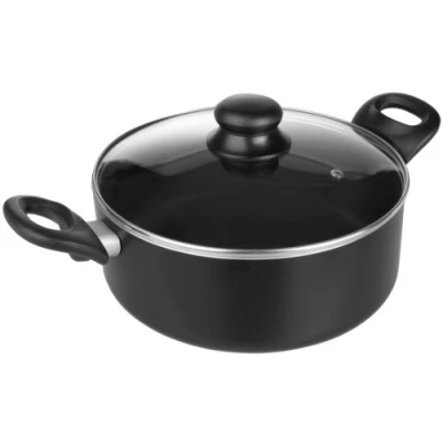 Image de IBILI Casserole avec couvercle en verre, Aluminium, 16 cm, Antiadhésif, Compatible l’induction