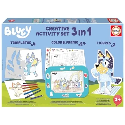 Image de Educa Set créatif pour décorer Les Personnages Bluey en 3D avec des Autocollants colorés. Artisanat Enfants 3 4 5 6 Ans (19885)