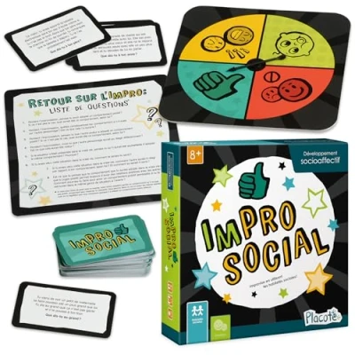 Image de Placote ImProsocial éducatif Jeu d’apprentissage pour le développement des habiletés sociales d’improvisation les enfants de 8 à 12 ans