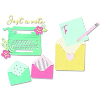 Image de Sizzix Thinlits Die Set 16PK You&#039;ve Got Mail by Olivia Rose, Multicolor, Taille Unique