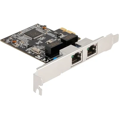 Image de DeLOCK Carte PCI Express x1 vers 2 x RJ45 Gigabit LAN Neuf