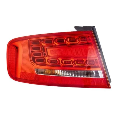 Image de HELLA 2VA 010 085 091 Feu arrière gauche Partie extérieure LED, P21W 12 Rouge avec porte lampe, sans ampoule AUDI: A4 B8 Berline