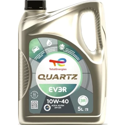 Image de TotalEnergies Quartz EV3R 10W 40, Huile moteur essence et Diesel, 5 litres