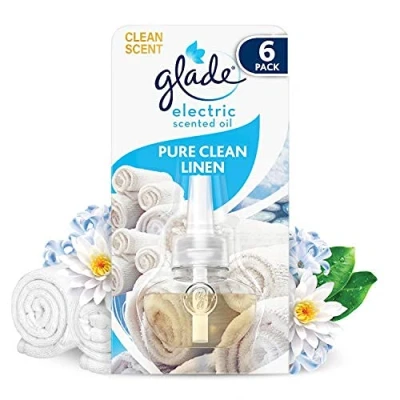Image de Glade / Brise Electrique De Recharge Clean Linen 20ml, Paquet 5 (5 x 20ml)
