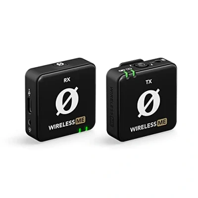 Image de RØDE Wireless ME Système de microphone sans fil ultra compact avec microphones intégrés, technologie GainAssist et portée 100m pour la réalisation films, les interviews création contenu