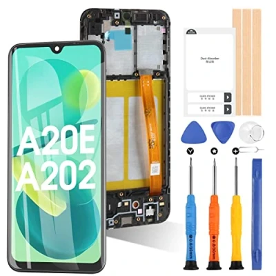 Image de ARSSLY Écran de Remplacement pour Samsung Galaxy A20e 2019 SM A202F LCD Tactile Digitizer Assemblage en Verre (Noir avec Cadre)