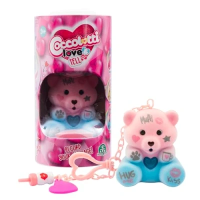 Image de Coccolotti, Ourson intéractif Love &amp; Tell, Effets sonores et Lumineux, Modèle Sweety, pour Les Enfants à partir de 3 Ans, CCL155