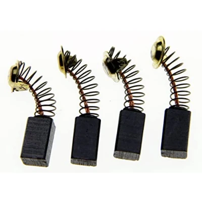Image de Lot de 4 balais charbon 99021 pour outils électriques Hitachi, électriques, brosses à moteur G12SS G12SR2 D13V DH20 C8FSE C8FSHE 6,5 x 7,5 13
