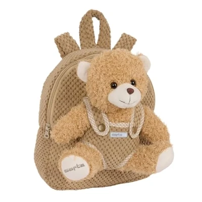 Image de Sac à dos préscolaire SAFTA Modèle ours Confortable Facile nettoyer Mixte