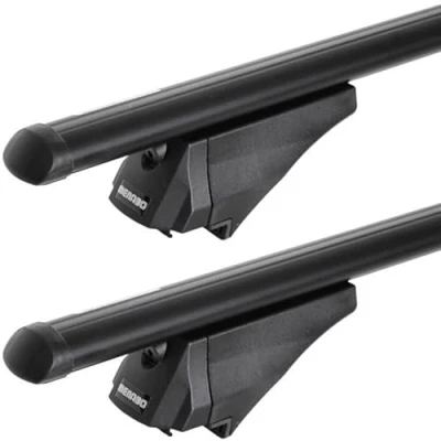 Image de Barres de Toit Peugeot 5008 (03/17 ) Menabo Tiger Alu Noir