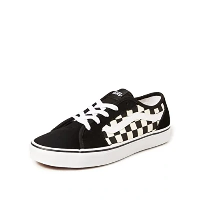 Image de Vans Filmore Decon Suede/Canvas, Basket Femme, Checkerboard Black White, 37 EU