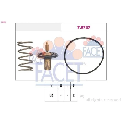 Image de FACET 7.8950 Thermostat d&#039;eau 82C Made in Italy OE Equivalent TOYOTA: Auris 5 portes, Prius Plus, Break
