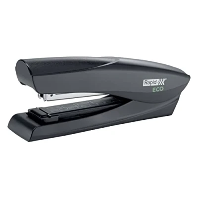 Image de RAPID ECO Agrafeuse de Bureau Pleine Bande en Plastique Recyclé, pour Maison / École, Gamme ECO, coloris Noir, 24812301