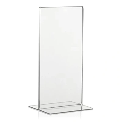 Image de VITAdisplays Présentoir publicitaire en T, support, DIN longue, DL Transparent PLEXIGLAS original