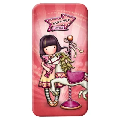 Image de Safta, Trousse métallique Gorjuss Fairground « Carousel » 9 x 19 24 cm Mixte enfant, multicolore, Taille unique