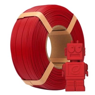 Image de eSUN PLA Refill Filament 1.75mm, d&#039;Impression 3D sans Bobine Précision Dimensionnelle +/ 0.05mm, de 1KG (2.2 LBS) Rapide pour Imprimantes à Grande Vitesse,Rouge Foncé