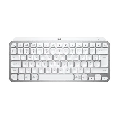 Image de Klawiatura Logitech MX Keys Mini Bezprzewodowa Srebrno biaÅ‚a UK (920 010499)