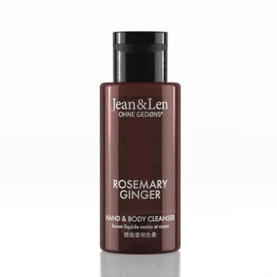 Image de Jean &amp; Len Mini Hand Body Cleanser Rosemary Ginger for a Fragrant Cleaning Experience, Soap in Bottle, Ideal Travel, Invigorating Fresh Fragrance, Vegan, 50 ml