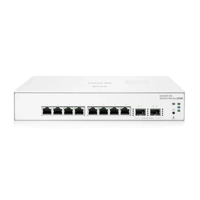 Image de Hewlett Packard Enterprise HPE Aruba Instant On 1930 8G 2SFP Switch L3 Géré 8 x 10/100/1000 + 2 Gigabit SFP Montage en rack