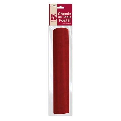 Image de Chemin DE Table INTISSE 5M UNI Rouge