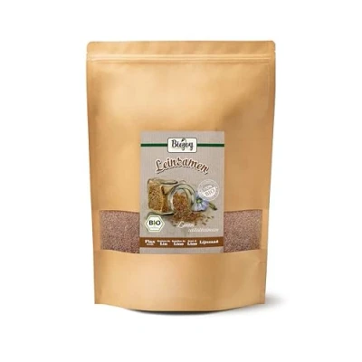 Image de Biojoy Graines de lin BIO (1,5 kg), brunes et entières (Linum usitatissimum)