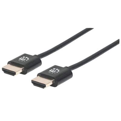 Image de Manhattan 394406 câble HDMI 0,5 m Type A (Standard) Noir Neuf