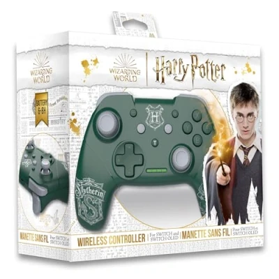 Image de Freaks and Geeks Harry Potter Manette Switch Sans Fil Câble 1M Serpentard Vert, USB