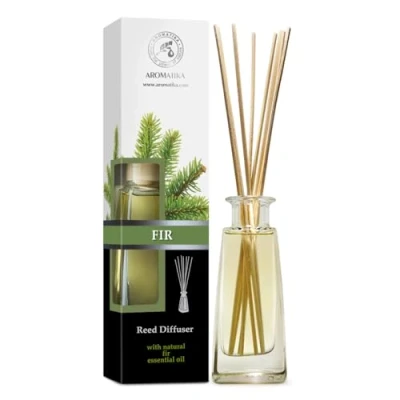 Image de Diffuseur Parfum de Sapin 100ml Roseaux à l&#039;huile Essentielle Frais et Longue Durée Aromathérapie avec Les Bâtons Desodorisant Maison