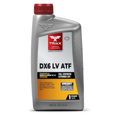 Image de TRIAX Transyn Dex VI Fluide de Transmission Automatique entièrement synthétique à Faible viscosité Grade FEO, Compatible avec GM Dexron VI, Honda/Acura DW 1, GM, Chrysler, Jeep