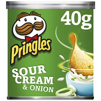 Image de Pringles Croustillants à la crème aigre et l&#039;oignon, 40 g